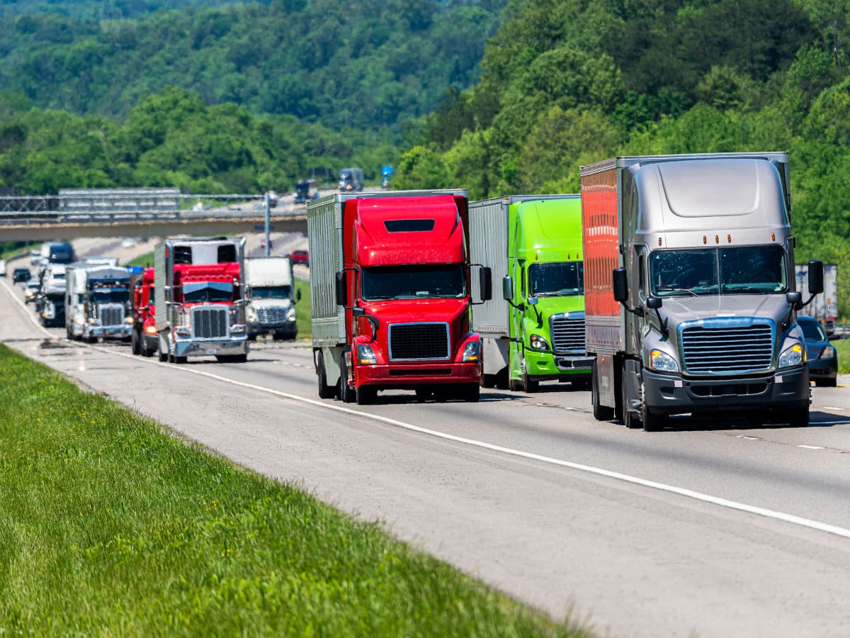 High Truck Volume on Arkansas Interstates