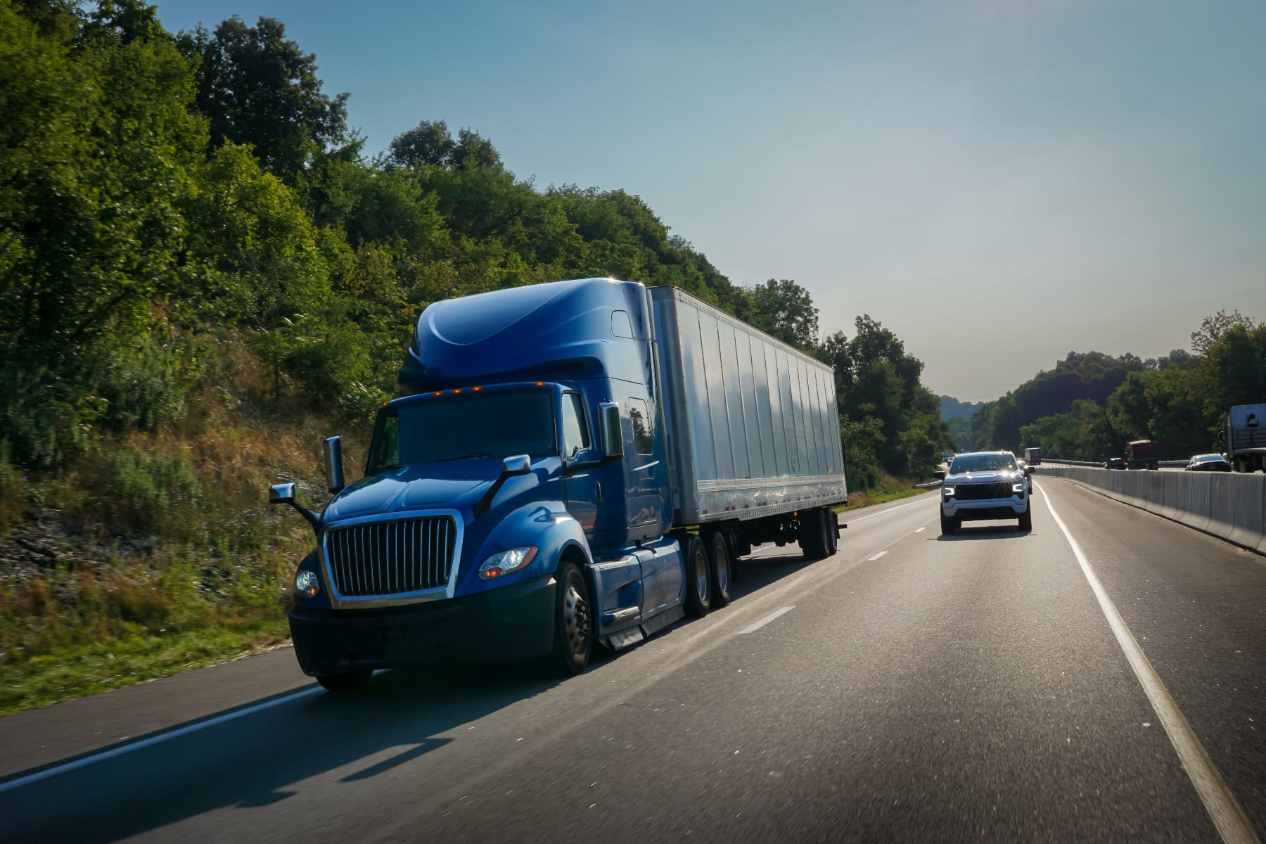 How to safely share the road with large trucks